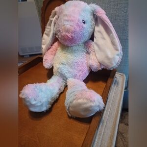 Plush Multicolor Easter Bunny